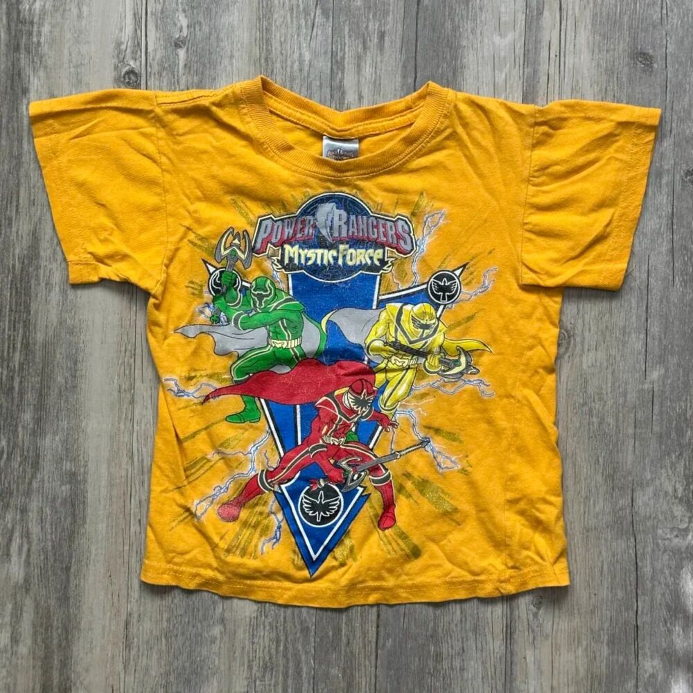 Vintage Power Rangers Mystic Force Kids T Shirt Size 4/5